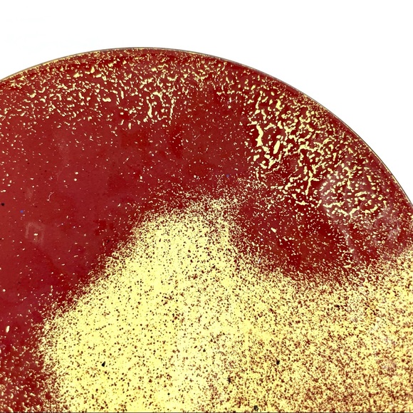 Vintage Enamelled Copper Trinket Dish - Picture 9 of 14